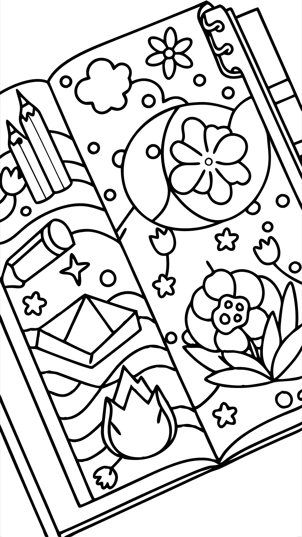 finished coloring book pages